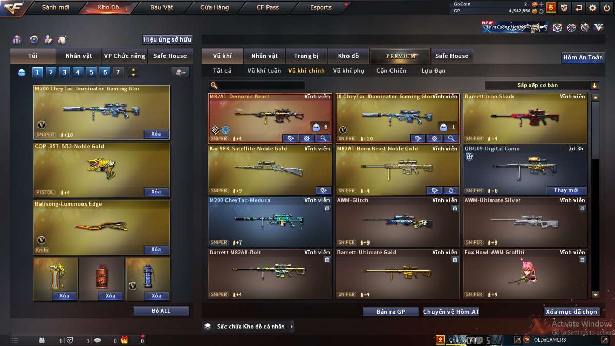 shop acc cf uy tin gia re